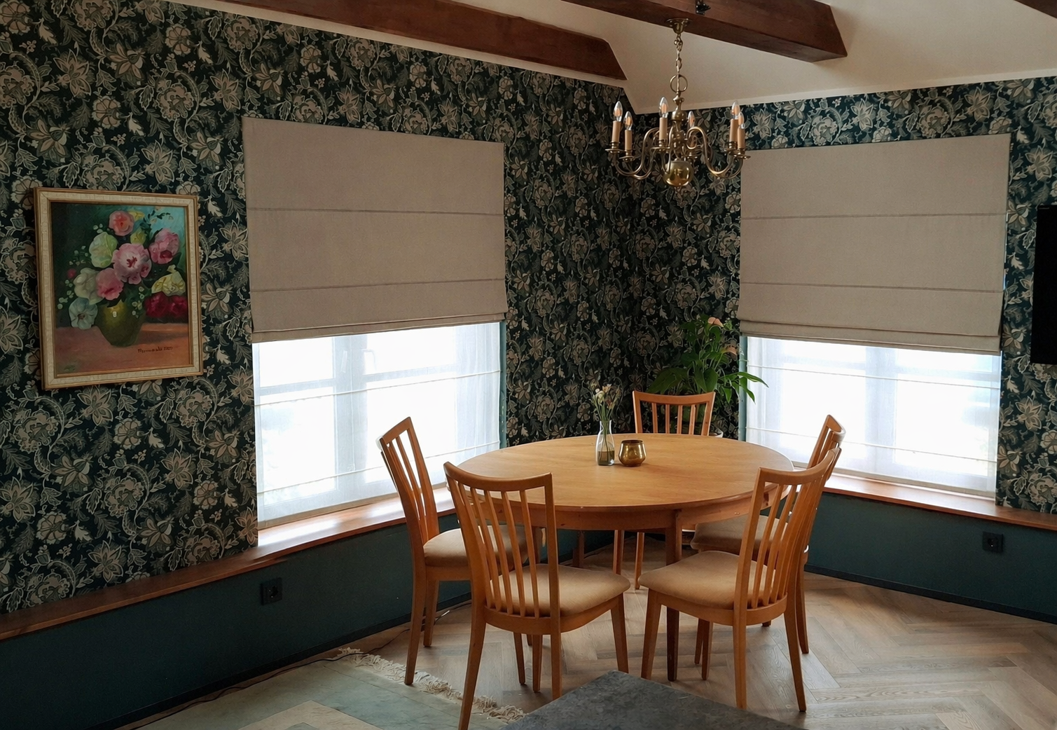 Topelt kangaga roomakardinad